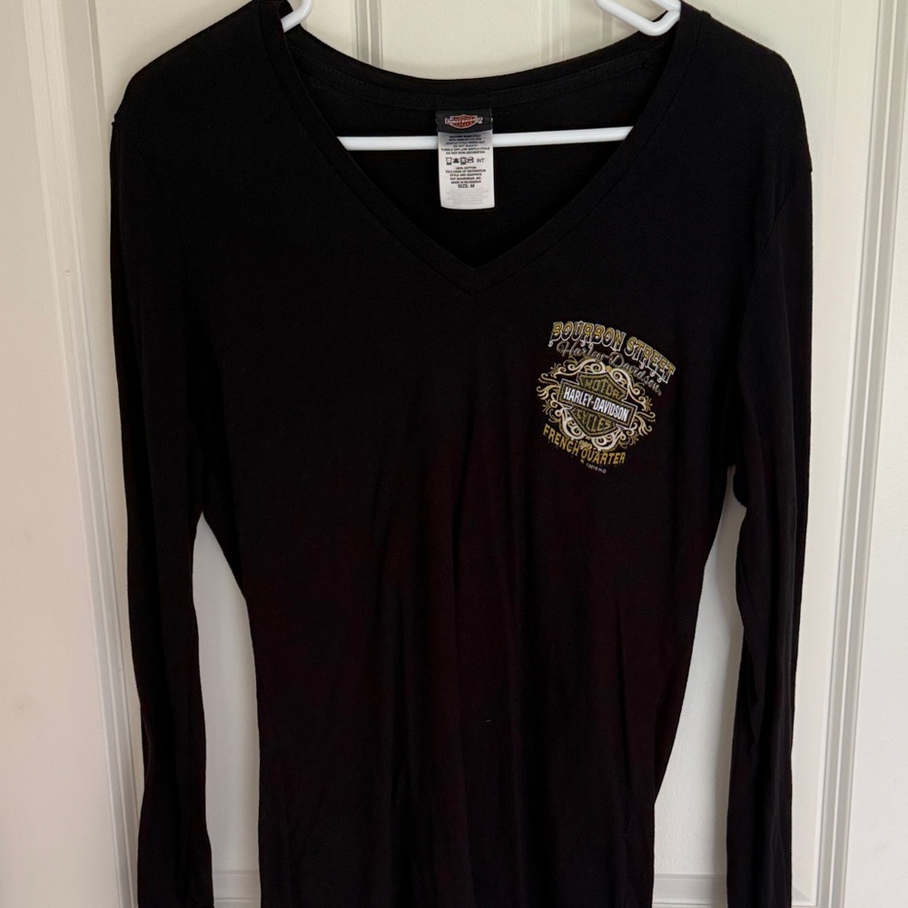 Harley-Davidson Black Long Sleeve Tee from New Orleans Bourbon Street